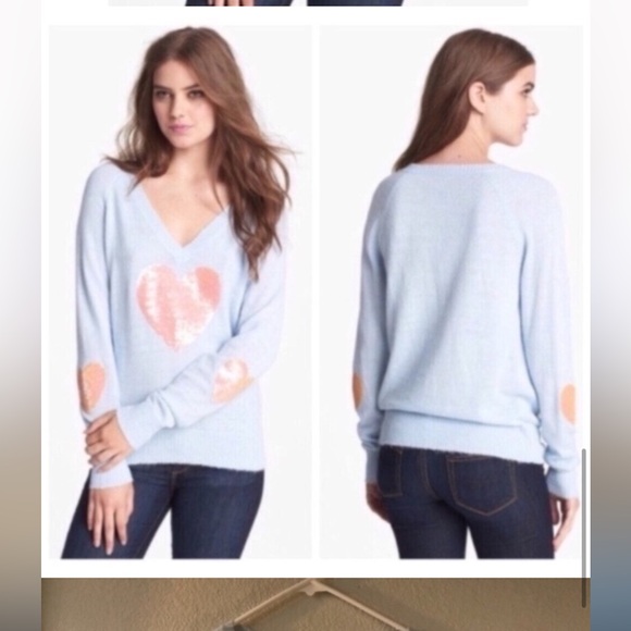 Wildfox White Label Sequin Heart S - Picture 7 of 8